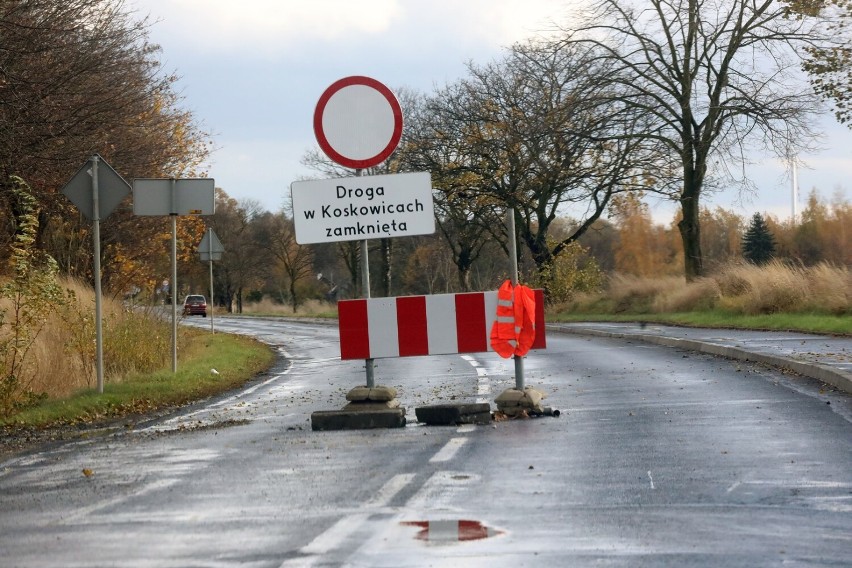 Trwa remont drogi w Koskowicach. Droga powiatowa jest zamknięta, zobaczcie zdjęcia