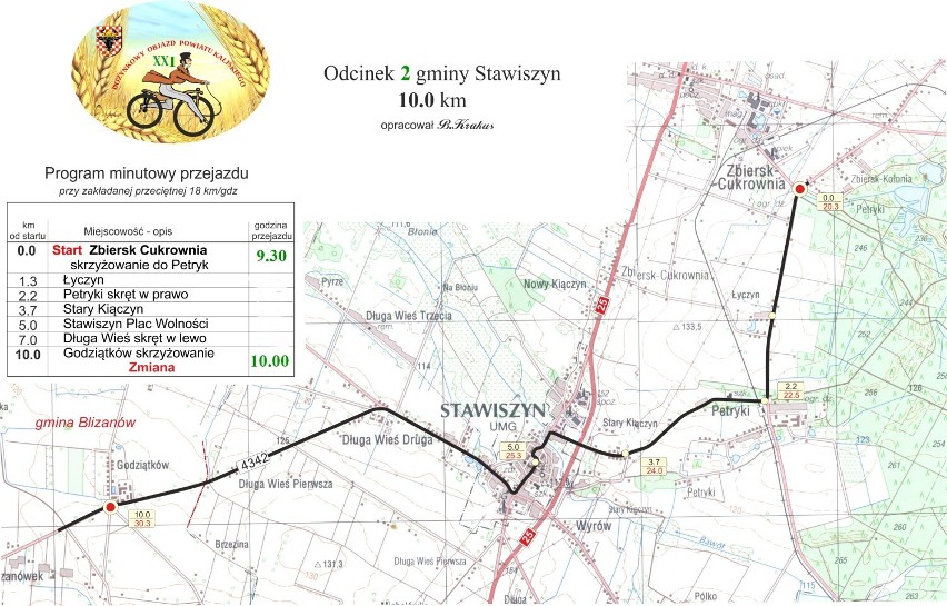 Dożynkowy Objazd Powiatu Kaliskiego. Niecodzienna sztafeta przejedzie prawie 150 kilometrów