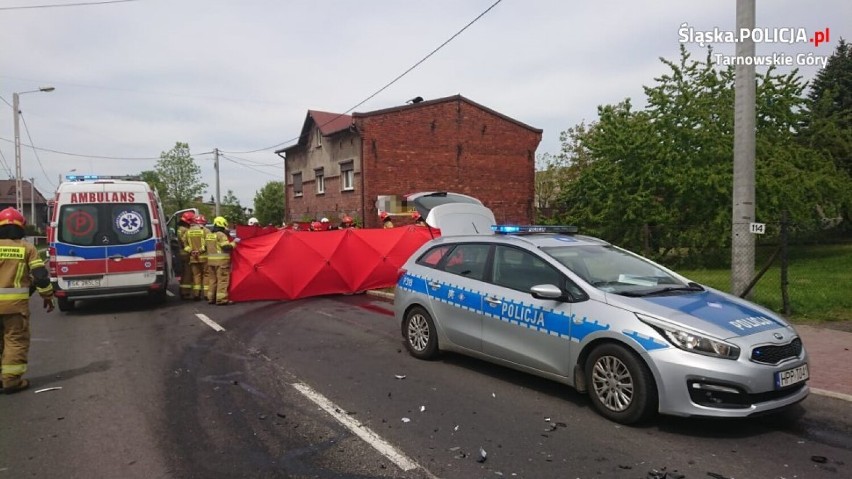 Śmiertelny wypadek w Wieszowej w pow. tarnogórskim. Nie żyje 68-letni mieszkaniec Zabrza