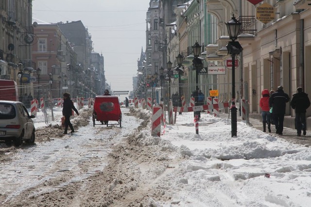 Opóźnia się remont Piotrkowskiej