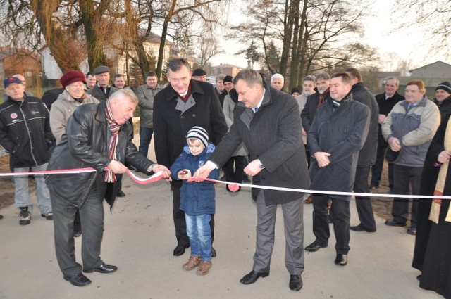 Uroczystość otwarcia przeprawy na Kalinówce