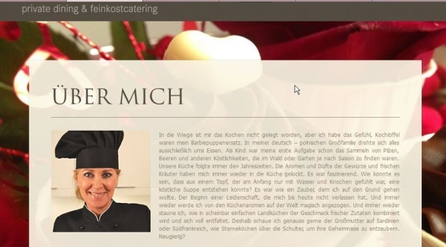 Strona internetowa firmy cateringowej Basi Ritz