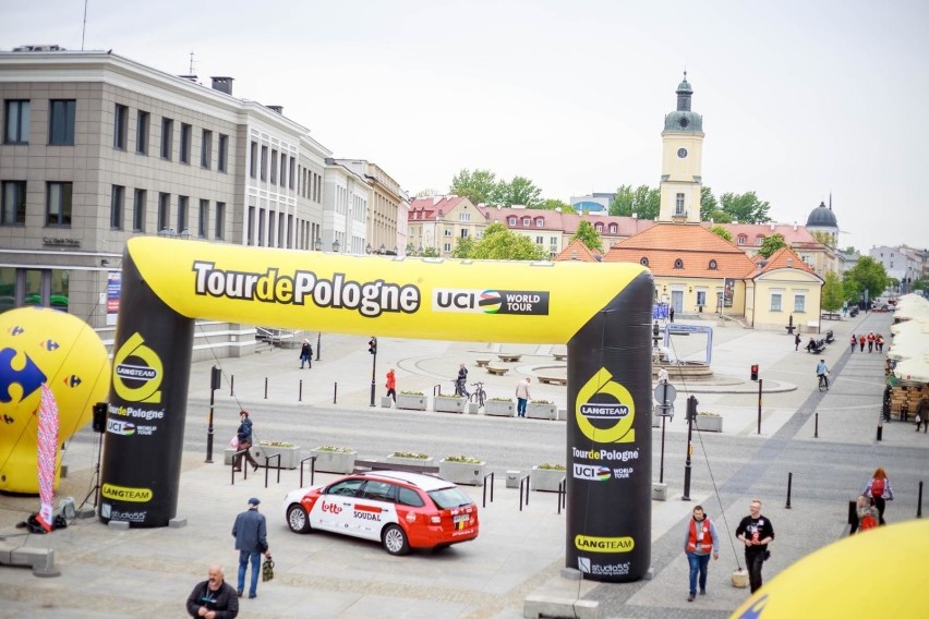 Tour de Pologne w Białymstoku. Wyścig po zdrowie na Rynku Kościuszki [zdjęcia]