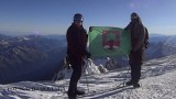 Wałbrzyszanie na Mont Blanc z flagą miasta (ZDJĘCIA)