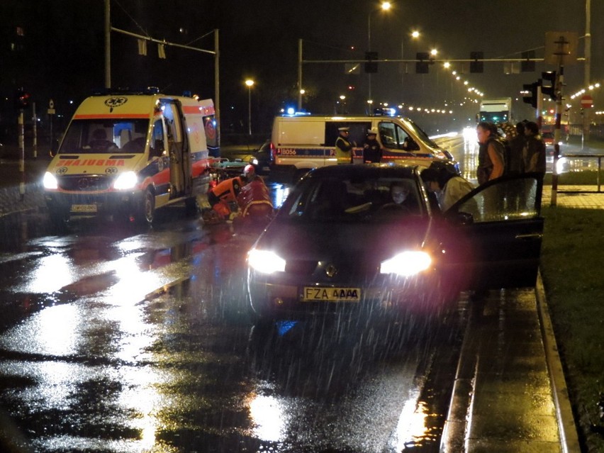 Wrocław: Śmiertelne potrącenie pieszego Na Ostatnim Groszu (ZDJĘCIA)