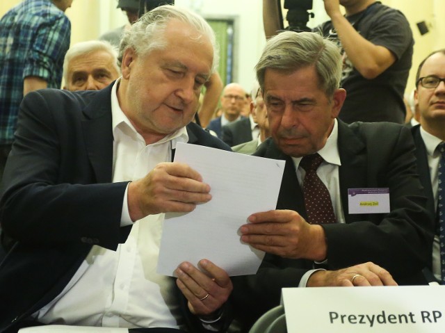 Andrzej Rzepliński i sędzia Trybunału Konstytucyjnego w stanie spoczynku Andrzej Zoll