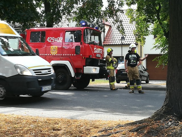 Wypadek na głównej ulicy Czerniejewa. Jedna osoba jest ranna