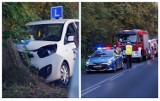 Auto nauki jazdy uderzyło w drzewo w powiecie radziejowskim. Kursantka i instruktorka w szpitalu [zdjęcia]