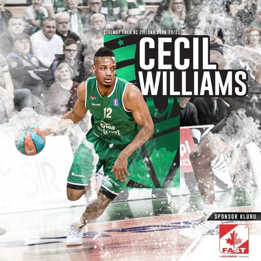 Cecil Williams, nowy zawodnik Stelmetu Enei BC Zielona Góra.