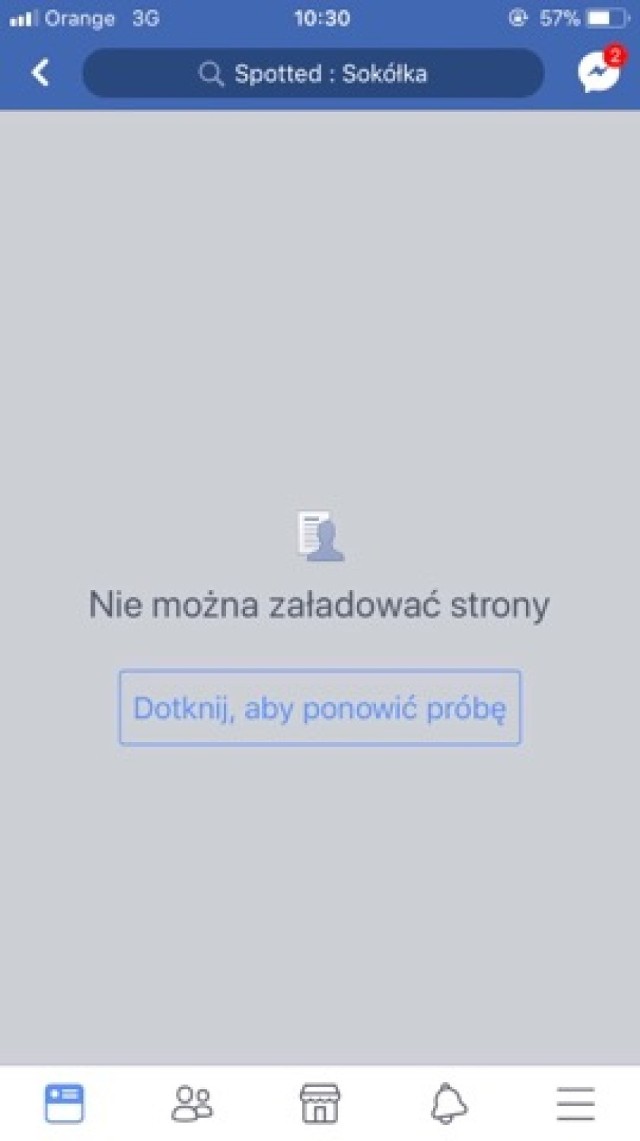 Facebook zablokował Spotted Sokółka.