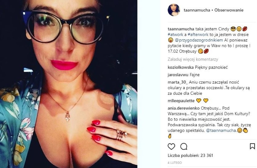 Anna Mucha na Instagramie. Odważne zdjęcia, fani zachwyceni...