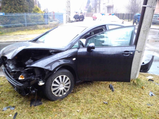 Wypadek na ulicy Strumień w Zawierciu: Jedna osoba została poszkodowana.