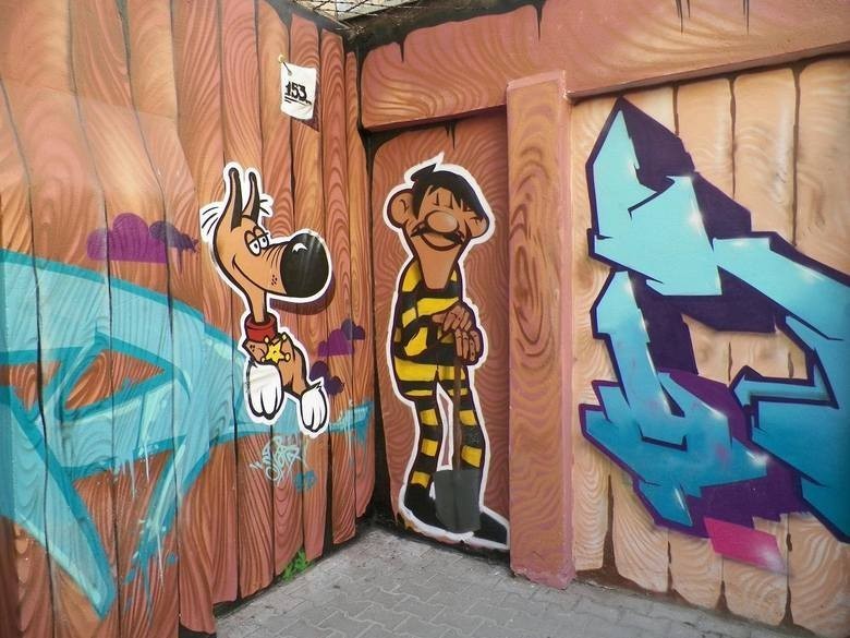 Lucky Luke w areszcie w Poznaniu, czyli nowe graffiti na spacerniaku przy Młyńskiej! [ZDJĘCIA]