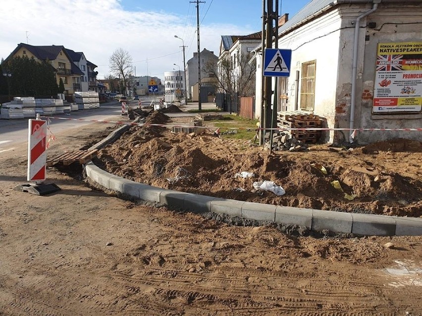 Ostrów Mazowiecka. Trwa remont ulicy Kościuszki. Zobaczcie zdjęcia