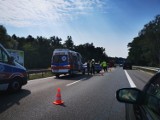 Wypadek na węźle Kiejewo w Szczecinie. Trzy osoby w szpitalu w tym dziecko 
