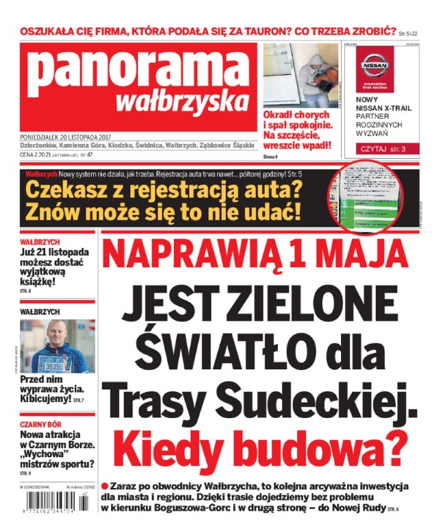Panorama Wałbrzyska wydanie z 20 listopada 2017 r.