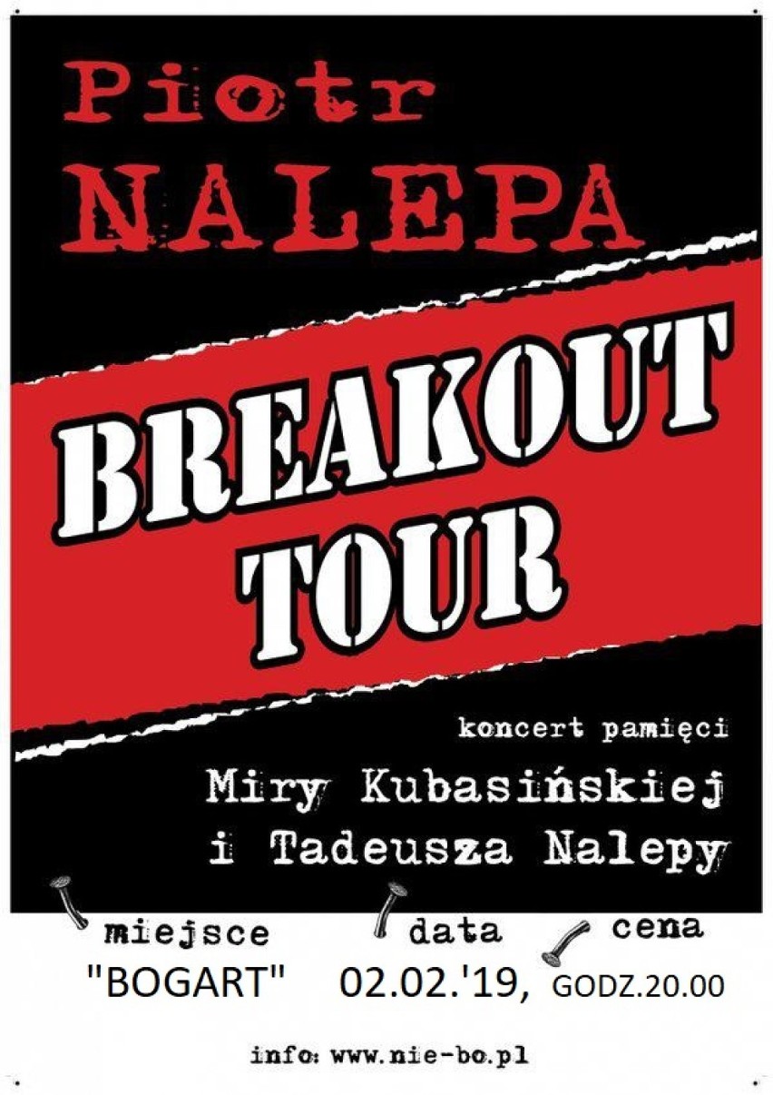 Piotr Nalepa Breakout Tour

2019-02-02, g. 20:00 -...