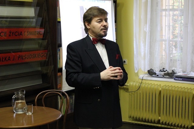 Dariusz Marek Srzednicki gościł w kolskiej bibliotece