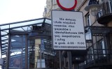 Protest taksówkarzy na Piotrkowskiej przeciwko konkurencji i zakazowi postoju