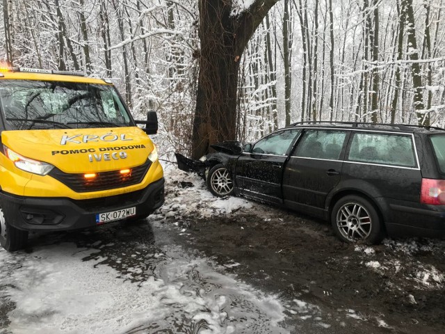 Wypadek na ulicy Mielęckiego w Mysłowicach