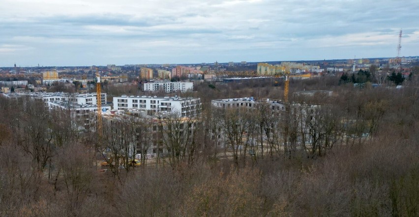 Trwa budowa osiedla Idea na Wacynie w Radomiu. To największe nowe osiedle miasta. Zobacz zjawiskowe zdjęcia z drona