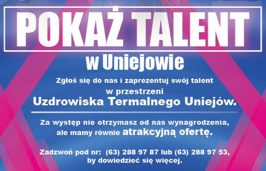 Pokaż talent w Uniejowie. Wystąpisz, dostaniesz niecodzienną...