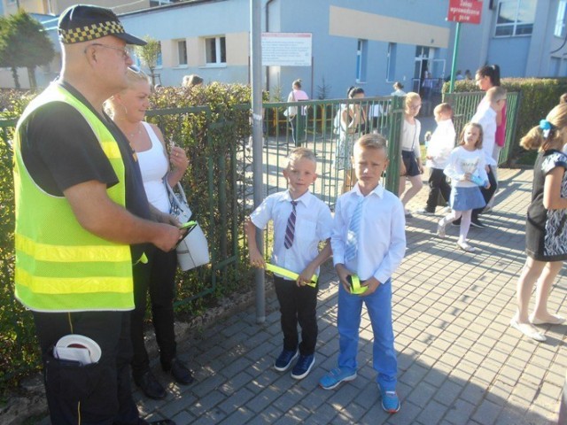 1 września w Wejherowie, patrole przy szkołach