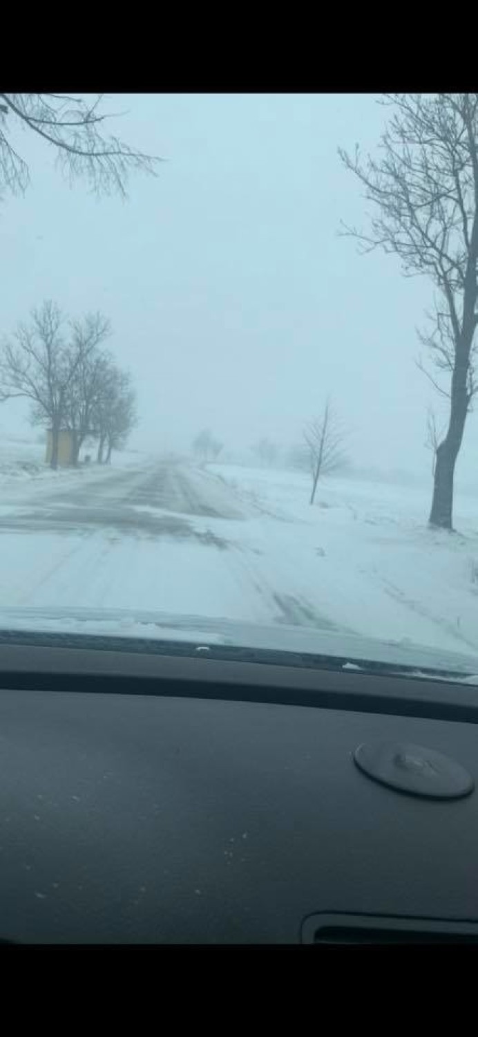 Śnieżyca w Rypinie. Wypadki na drogach powiatu rypińskiego z powodu trudnej pogody [zobacz zdjęcia]