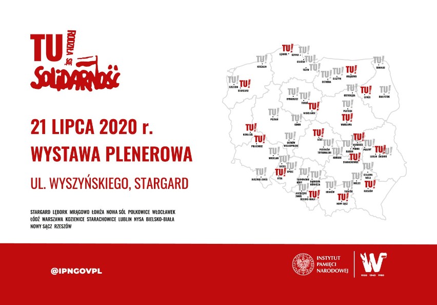 Ul. Wyszyńskiego. We wtorek 21 lipca, w południe, otwarcie wystawy „Tu rodziła się Solidarność”