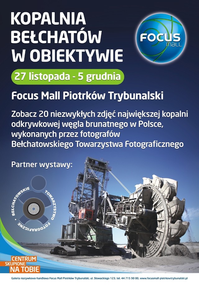 Wystawę pn."Kopalnia Bełchatów w Obiektywie" można oglądać w piotrkowskim Focus Mall