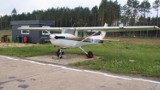 Pilot patrolowej Cessny zauważył pożar lasu w Nadleśnictwie Myszyniec [ZDJĘCIA]