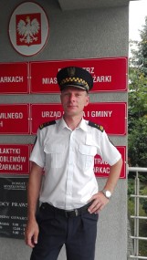 Pożegnanie Marcina Masłyka, byłego komendatna Straży Miejskiej w Żarkach 