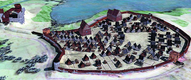 Lata 60. XIV wieku. Miasto podnosi się z ruin po najeździe Tatar&oacute;w. Pojawiły się mury obronne. Wcześniej dostępu do miasta strzegły jedynie wzmocnione wały obronne
