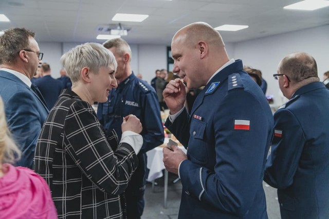 Spotkanie było okazją do złożenia życzeń i podzielenia się opłatkiem.