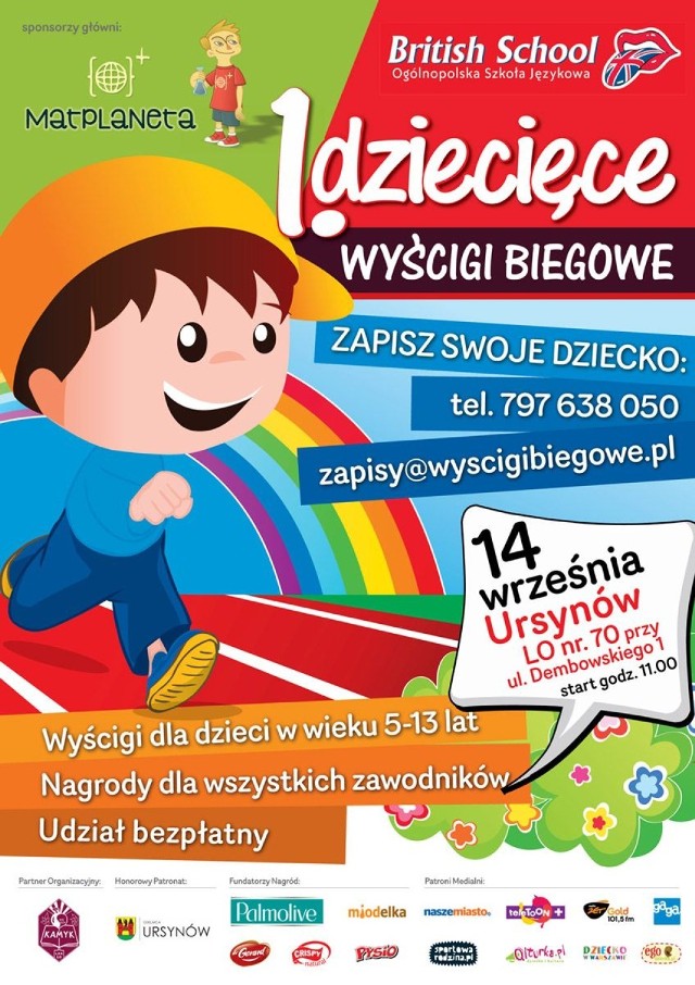 I Dziecięce Wyścigi Biegowe w Warszawie