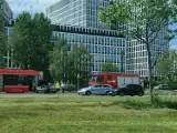 Wypadek w centrum Katowic. Zderzył się samochód i tramwaj
