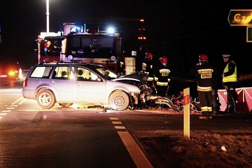 Śmiertelny wypadek motocyklisty na trasie Legnica-Złotoryja [ZDJĘCIA]