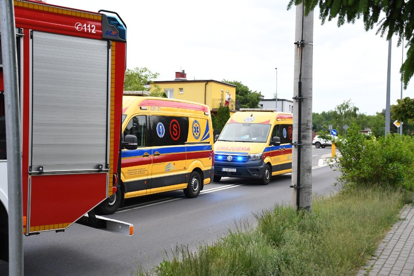 Zderzenie trzech samochodów we Włocławku