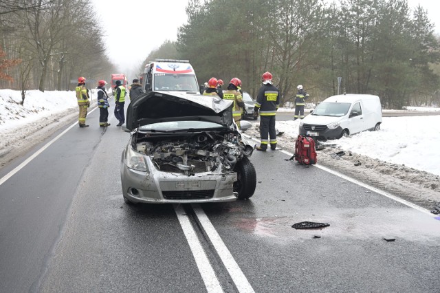 Wypadek w Kłódce pod Grudziądzem. Jedna osoba trafiła do szpitala