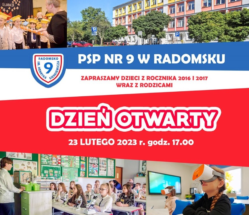 PSP 9 w Radomsku zaprasza przyszłych uczniów na Dzień...