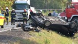 Śmiertelny wypadek na DK 46 koło Olsztyna. Nie żyją dwie osoby [wideo]