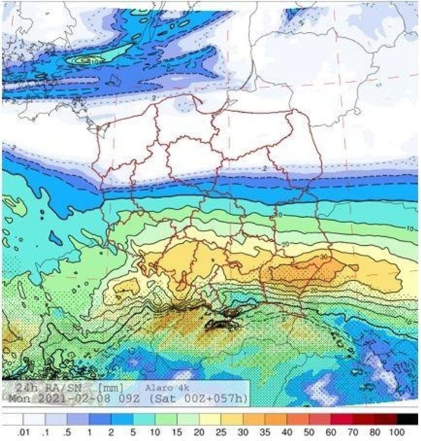 Uwaga na silne opady śniegu i zawieje śnieżne w niedziele, 7...