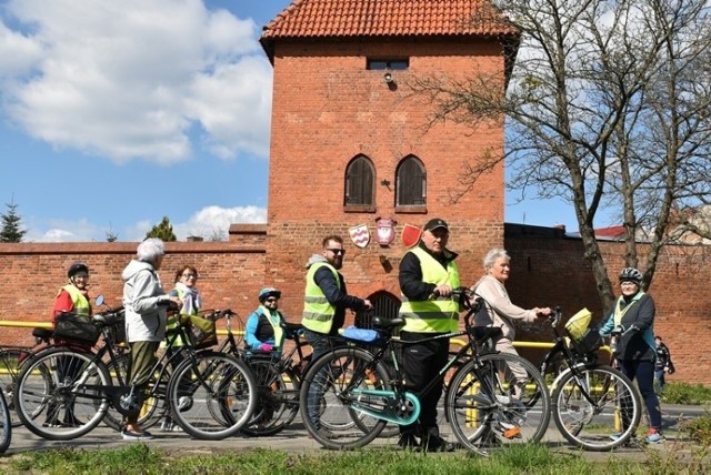 Około 40 km przejechali rowerami unisławianie -uczestnicy pierwszej w tym roku wycieczki rowerowej z