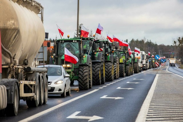 Bydgoszcz - Osielsko - protest rolników