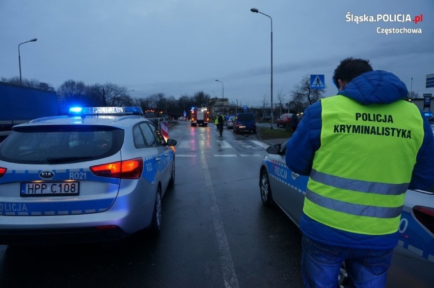 Śmiertelny wypadek na ulicy Pułaskiego w Częstochowie