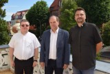 Nowy administrator parafii w Damasławku ksiądz Grzegorz Iwiński odwiedził starostę wągrowieckiego 