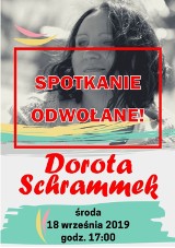 WSCHOWA. Odwołane spotkanie z Dorotą Schrammek 