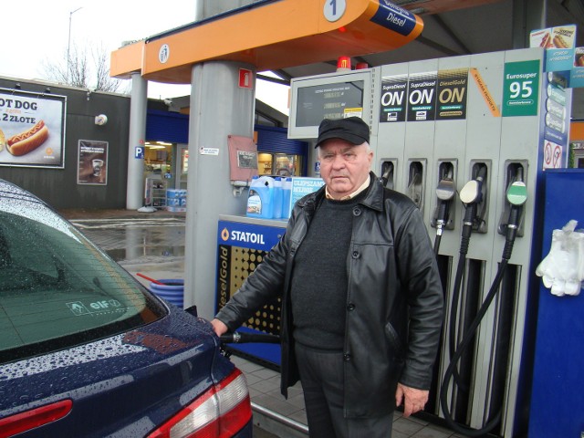 Władysław Grzyb już teraz zauważa obniżkę cen paliw