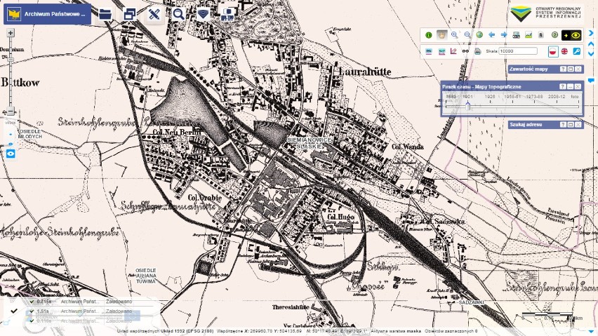 Tak wyglądał Górny Śląsk 100 lat temu! Zobacz mapę online