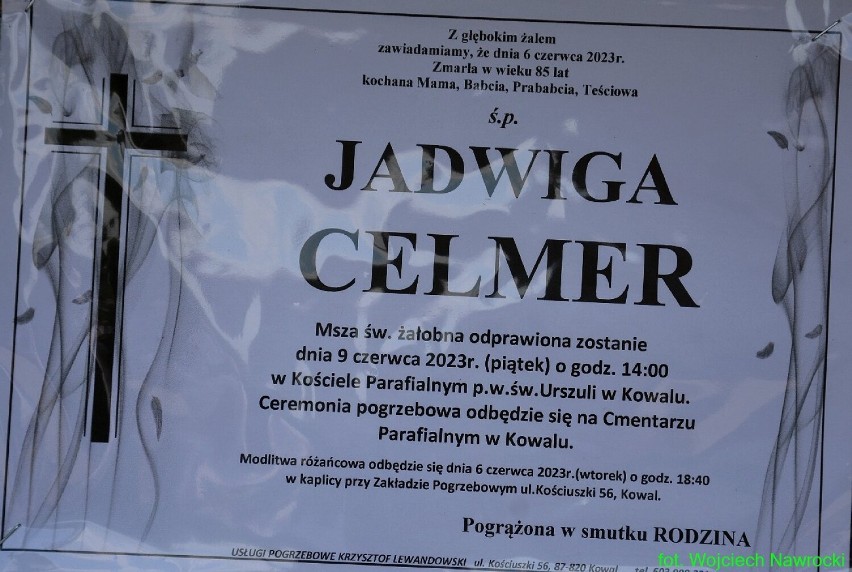 Nie żyje Jadwiga Celmer, wspaniały pedagog i harcmistrz ZHP we Włocławku. Zdjęcia z pogrzebu w Kowalu